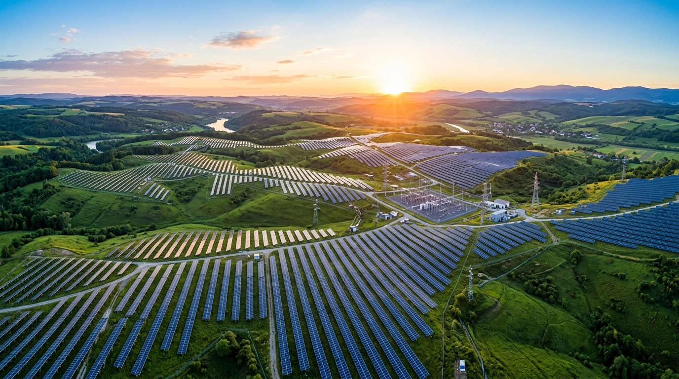 Granja Solar Fotovoltaica a Gran Escala